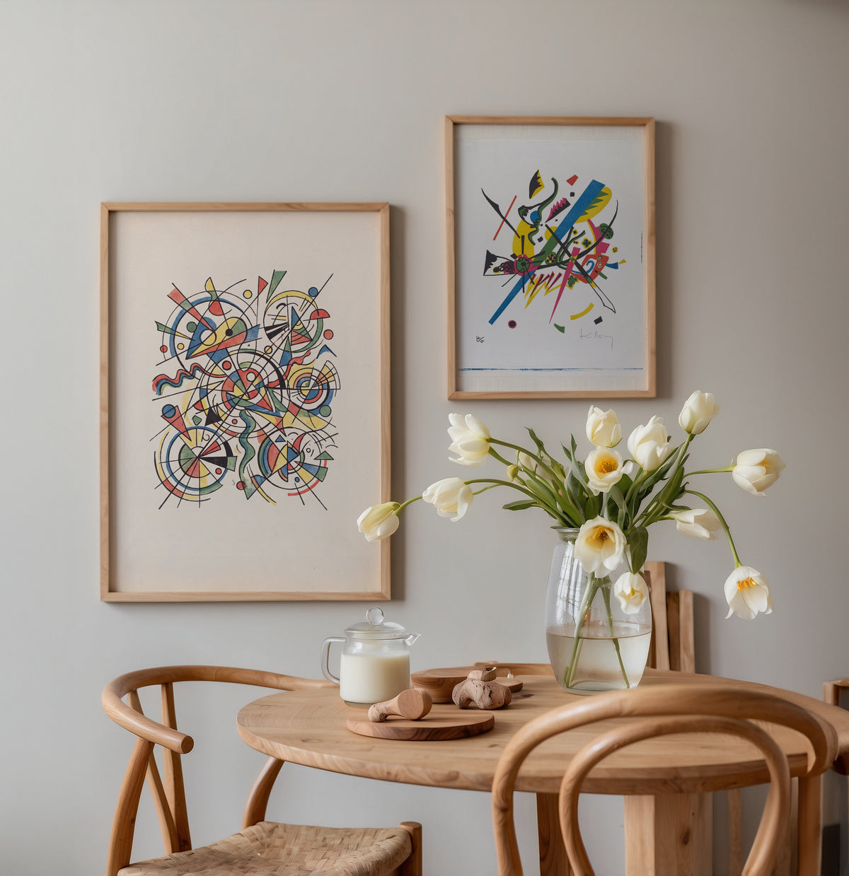 Wassily Kandinsky Little Worlds Poster – två posters i rum 3
