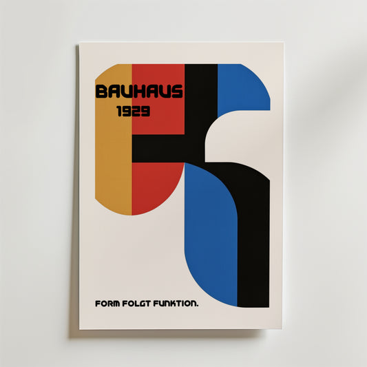 Bauhaus Form and Function Poster