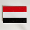 Yemen National Flag Poster – modern konst och stilren konsttryck för hemmet hos Bozetto