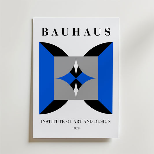 Bauhaus Symmetrical Design Poster