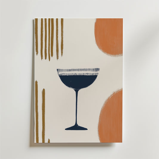 Abstract Elegance Drink Poster