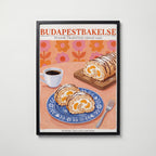 Budapestbakelse Poster – svart ram