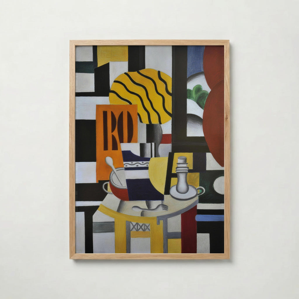 Fernand Leger Still Life with Candlestick 1922 Poster – ekram