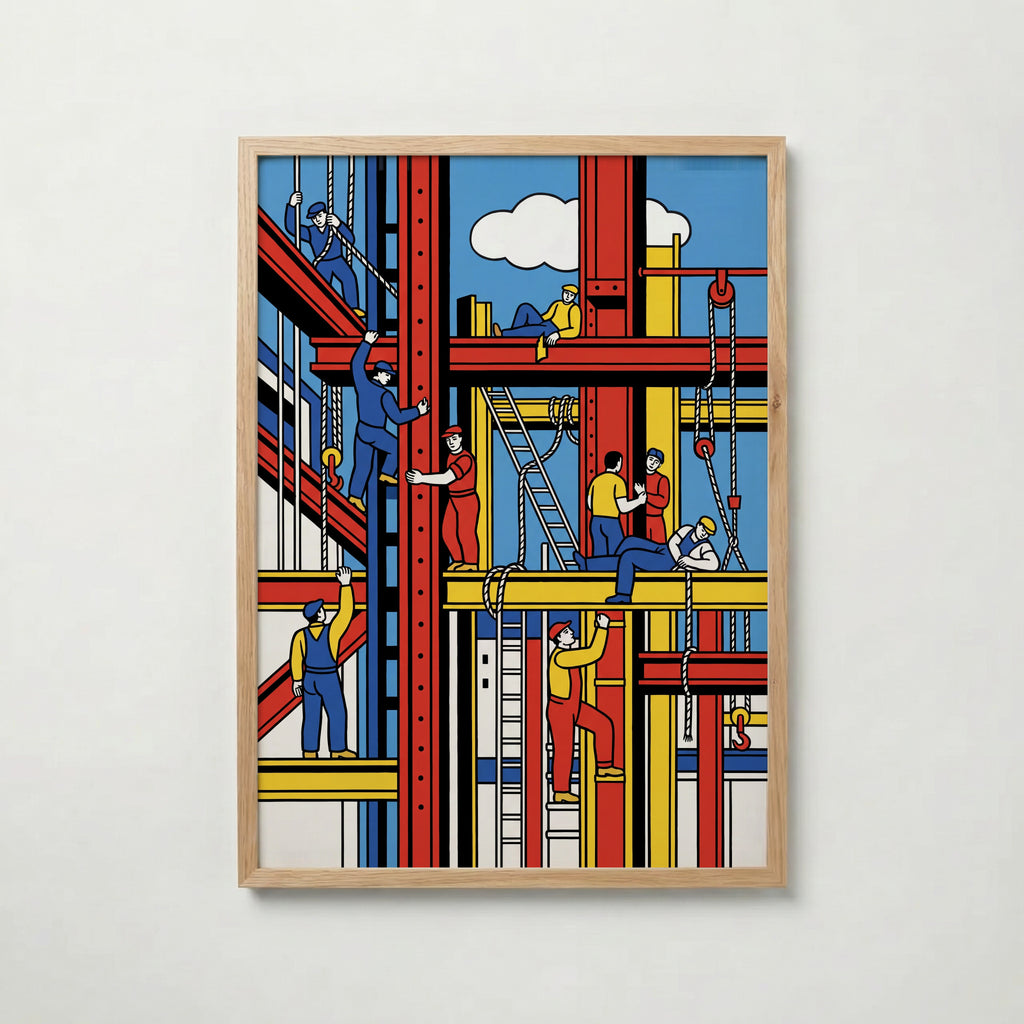 Fernand Leger The Builders 1950 Poster – ekram