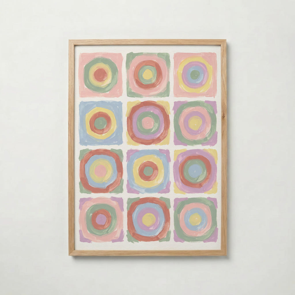 Wassily Kandinsky Concentric Circles in Pastel Poster – ekram