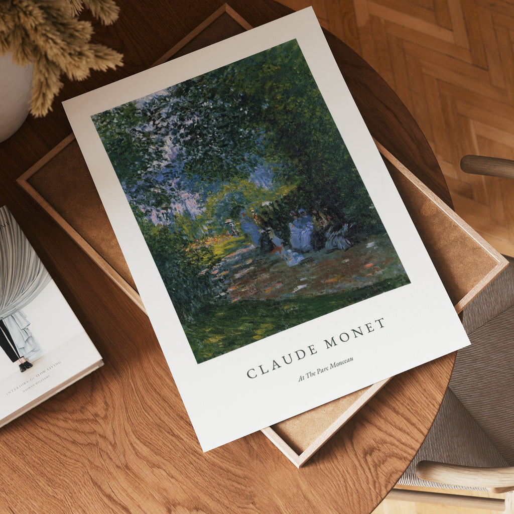 Claude Monet At the parc – affisch med stilfullt motiv från Bozetto i hög kvalitet