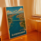 Älvsborgsbron poster i stilrent hem med modern inredning – köp enkelt hos Bozetto