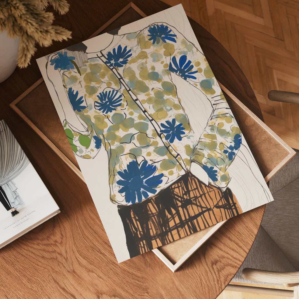 Floral Jacket poster visad rakt fram – Bozetto affisch i hög tryckkvalitet i hög tryckkvalitet