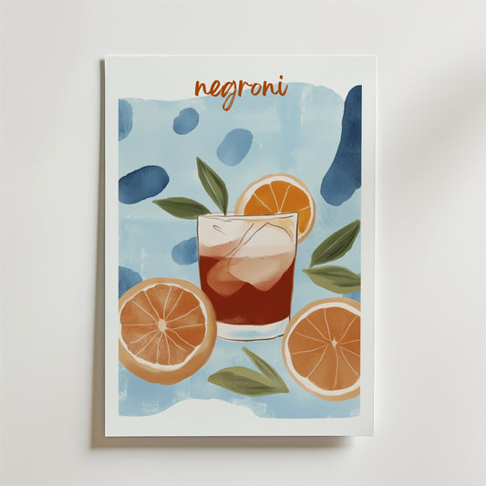 Negroni No.3 Drink Poster