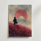 Red Sun Journey – stilfullt konsttryck från Bozetto, tryckt på matt finpapper i hög tryckkvalitet