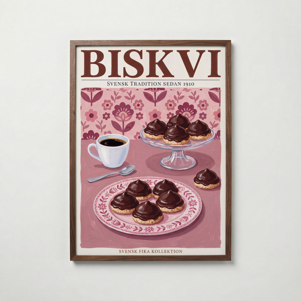 Biskvi Poster – valnötsram