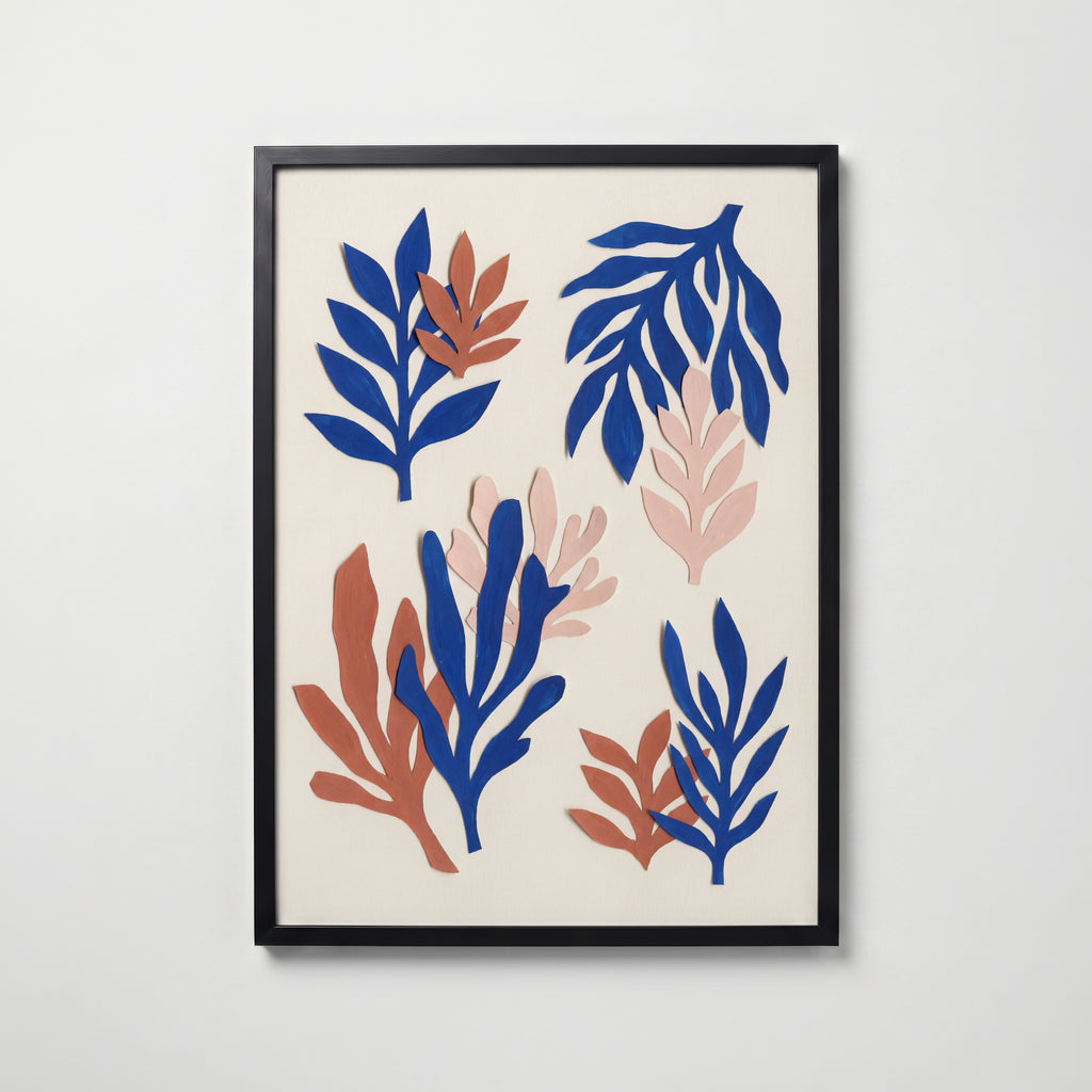Cut-Out Garden Poster – svart ram