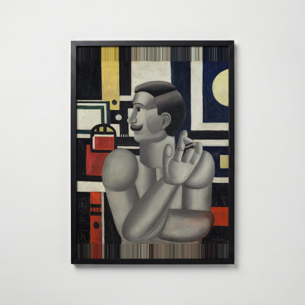 Fernand Leger The Mechanic 1920 Poster – svart ram