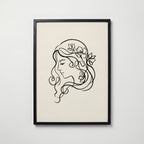 Henri Matisse Lady with Flowers Poster – svart ram