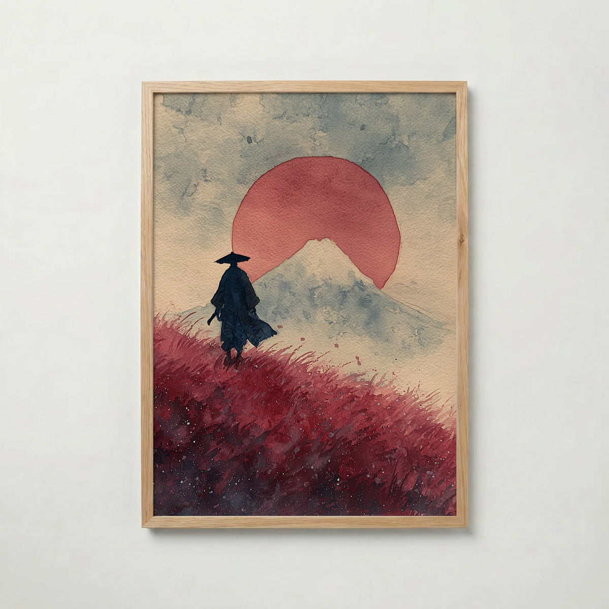 Red Sun Journey poster visad rakt fram – Bozetto affisch i hög tryckkvalitet i hög tryckkvalitet