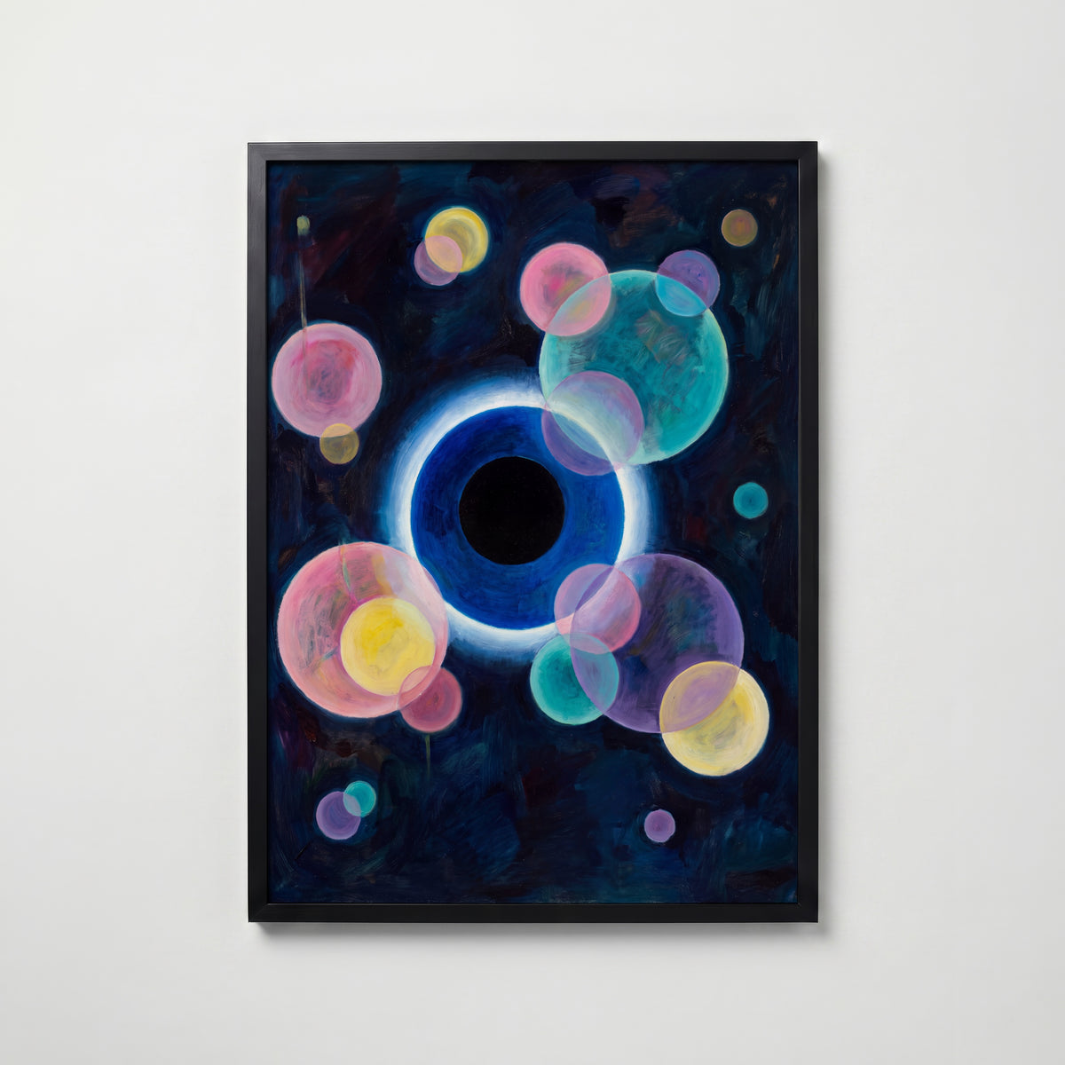 Wassily Kandinsky Night Circles Poster – svart ram
