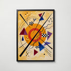Wassily Kandinsky Sunrise Composition Poster – svart ram