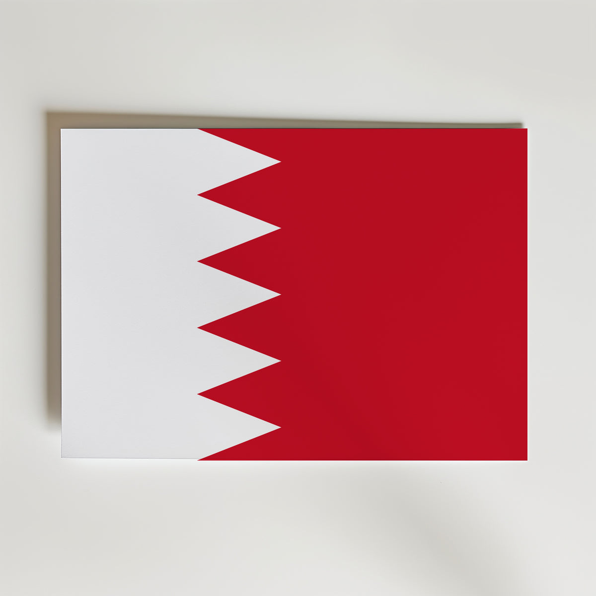 Bahrain National Flag Poster – modern konst och stilren konsttryck för hemmet hos Bozetto