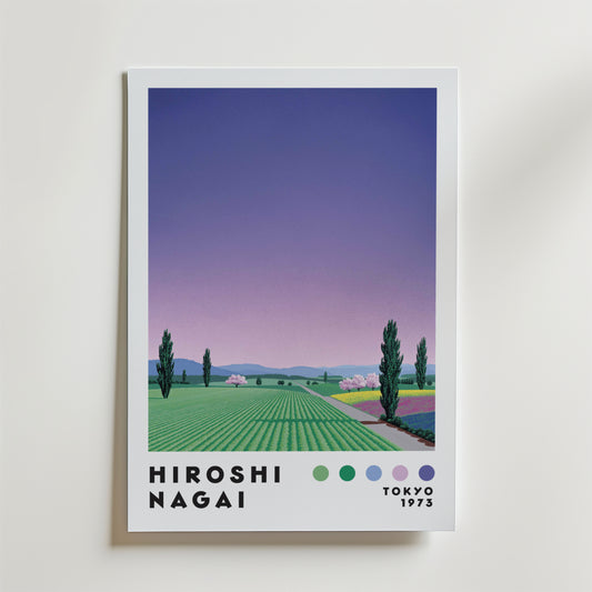 Hiroshi Nagai Lavender Fields Poster