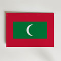 Maldives National Flag Poster – modern konst och stilren konsttryck för hemmet hos Bozetto