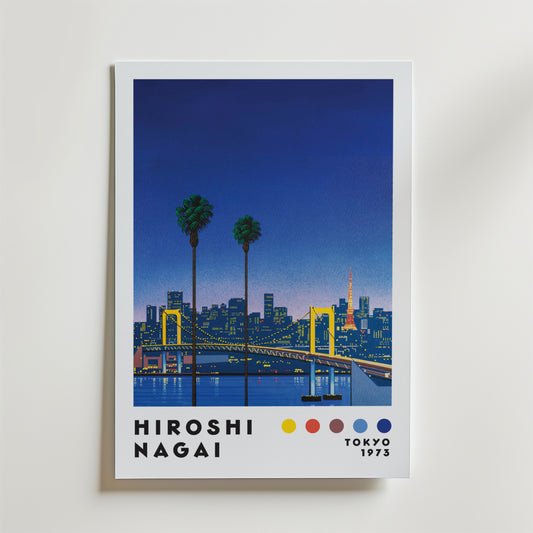 Hiroshi Nagai Tokyo Bridge Poster