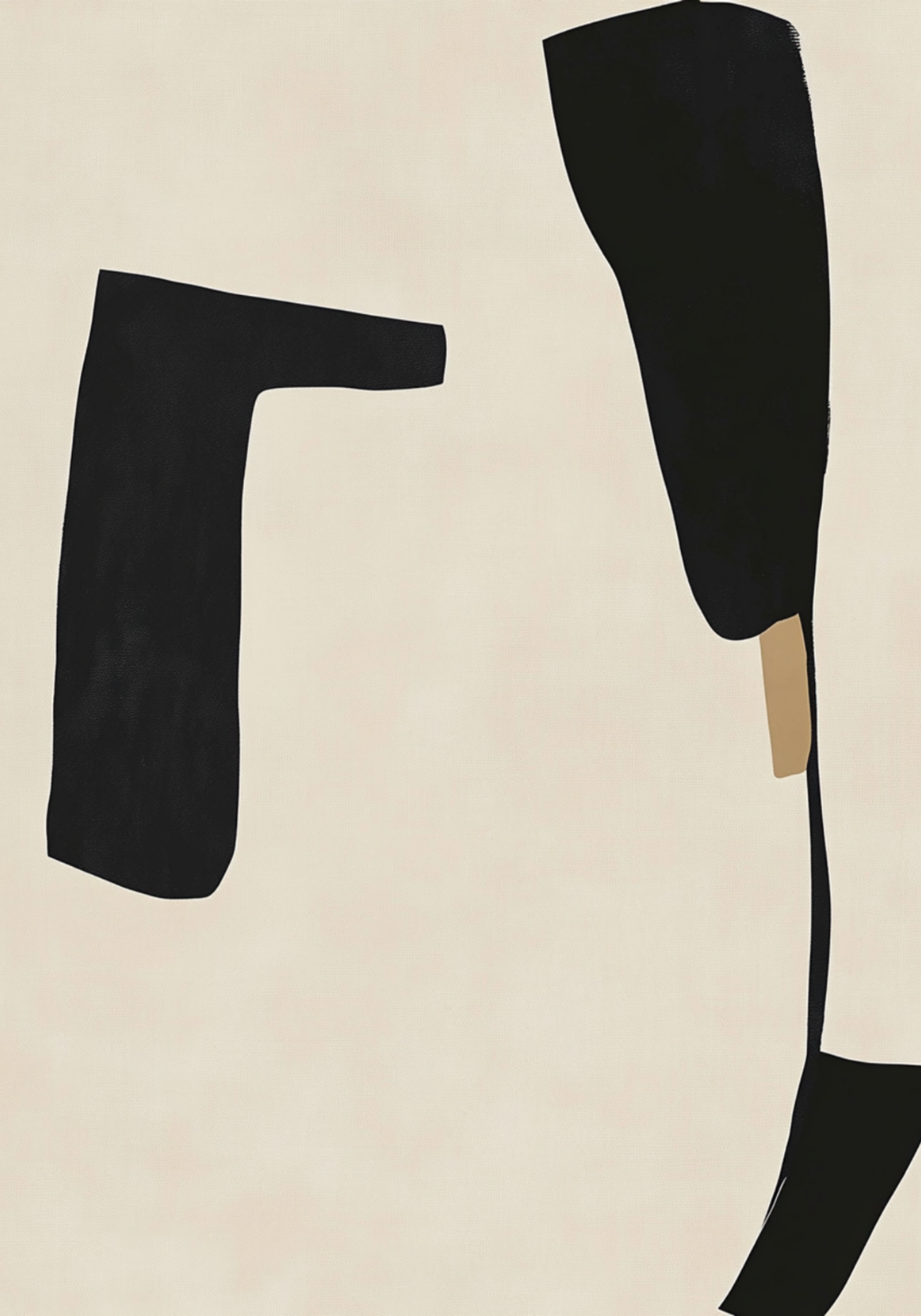 Minimal Abstract Form – affisch med snyggt motiv, köp enkelt hos Bozetto i flera storlekar