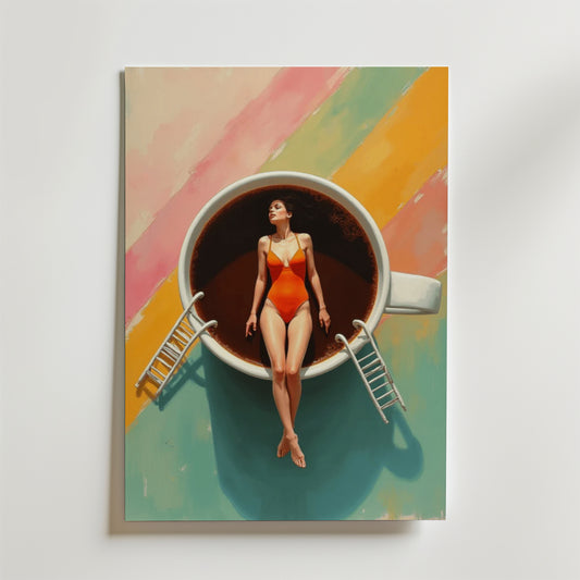 Bikini Coffe Poster