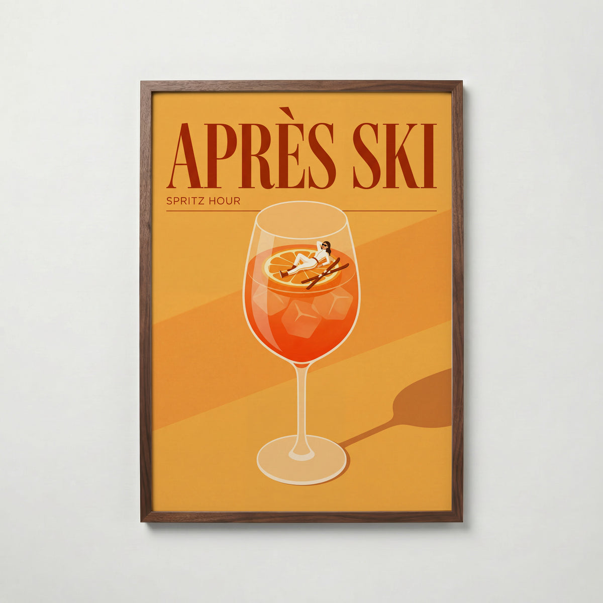 Après Ski Spritz Hour Poster – valnötsram