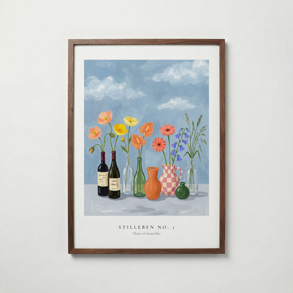 Bottled Garden Sky Poster – valnötsram