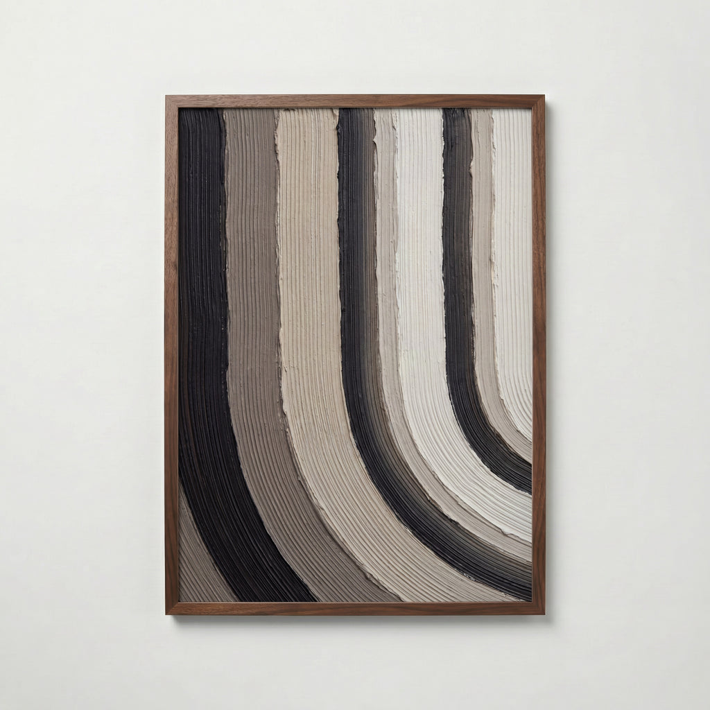 Charcoal Cascade Poster – valnötsram