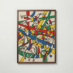Fernand Leger The Acrobats Poster – valnötsram