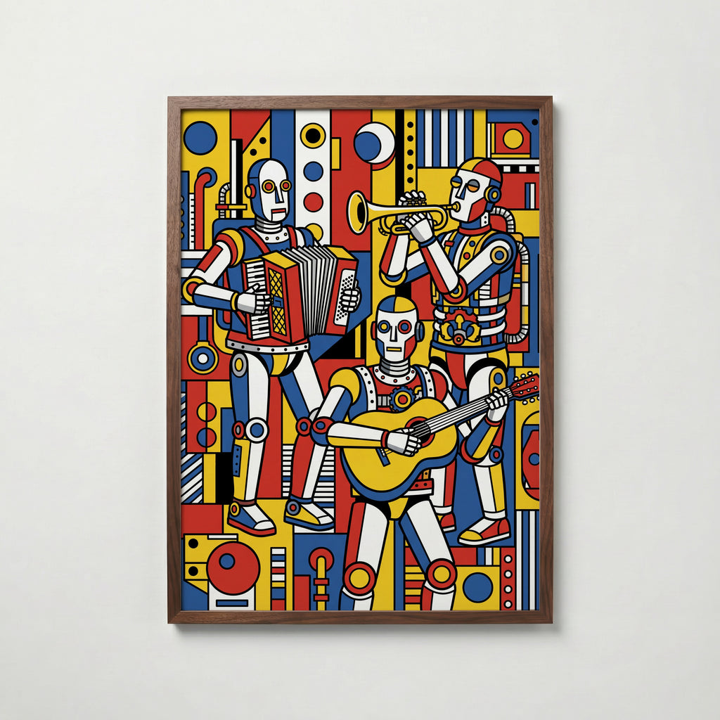 Fernand Leger The Musicians Poster – valnötsram