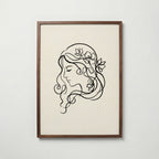 Henri Matisse Lady with Flowers Poster – valnötsram