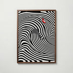 Op Art Surf Poster – valnötsram