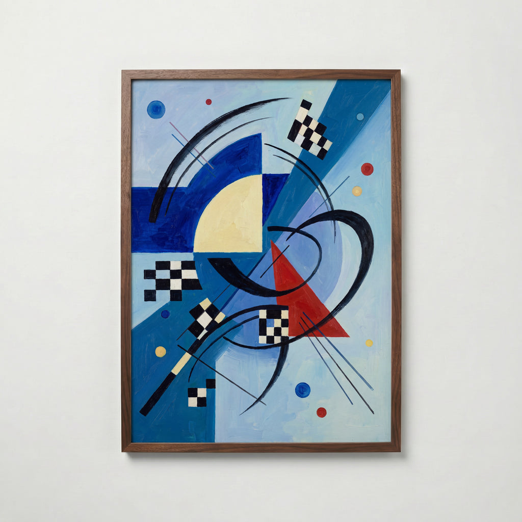 Wassily Kandinsky Blue Harmony Poster – valnötsram