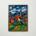 Wassily Kandinsky Village in Murnau Poster – valnötsram