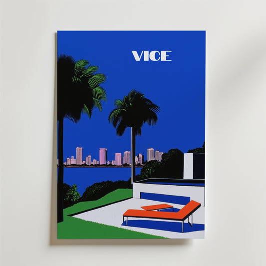 Miami Vice Hiroshi Poster