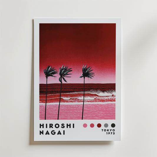 Hiroshi Nagai Crimson Coast Poster