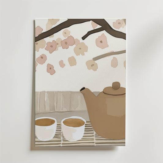 Tea In Bloom Poster