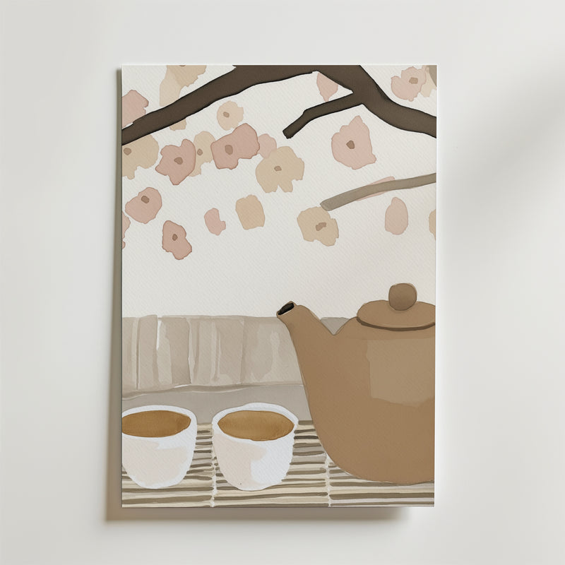 Tea In Bloom Poster