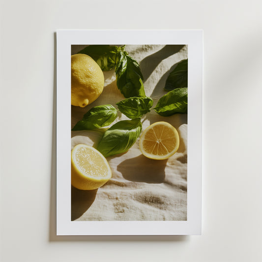 Lemony Herbs Poster