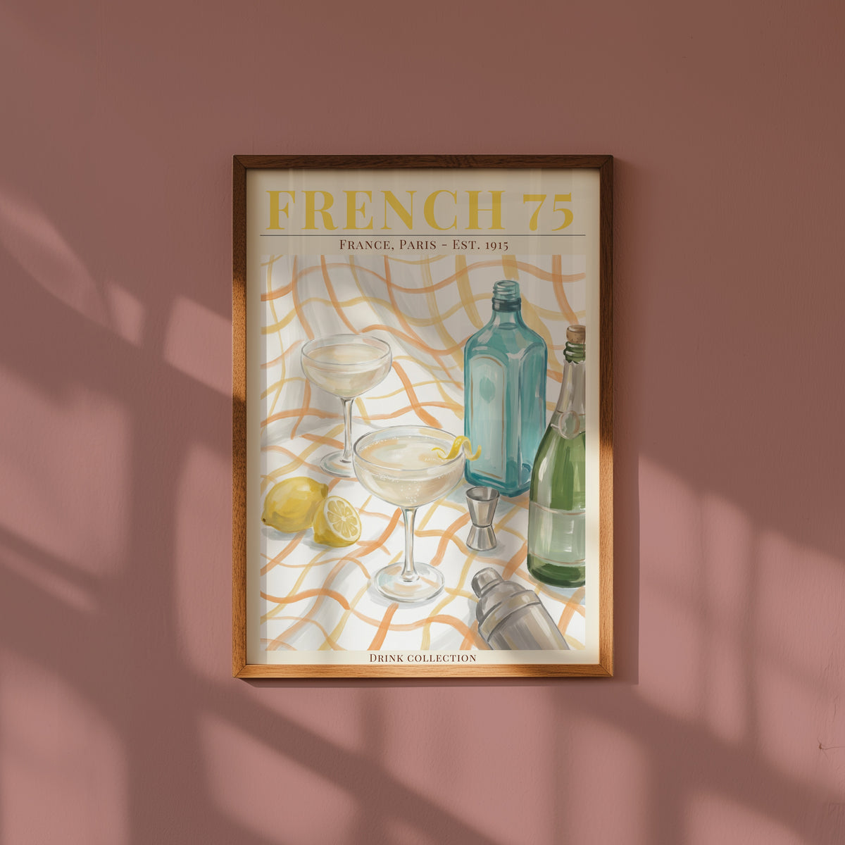 French 75 poster i stilrent hem med modern inredning – köp enkelt hos Bozetto i hög kvalitet