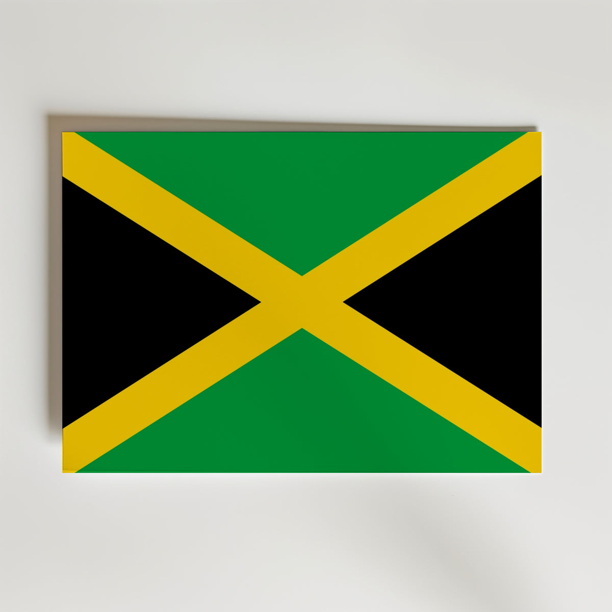 Jamaica National Flag Poster – modern konst och stilren konsttryck för hemmet hos Bozetto