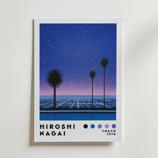 Hiroshi Nagai City Lights Poster