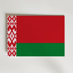 Belarus National Flag Poster – modern konst och stilren konsttryck för hemmet hos Bozetto
