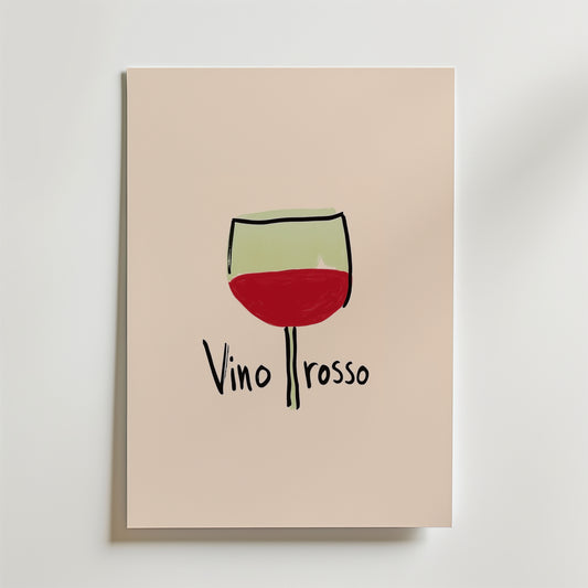 Vino Rosso Poster
