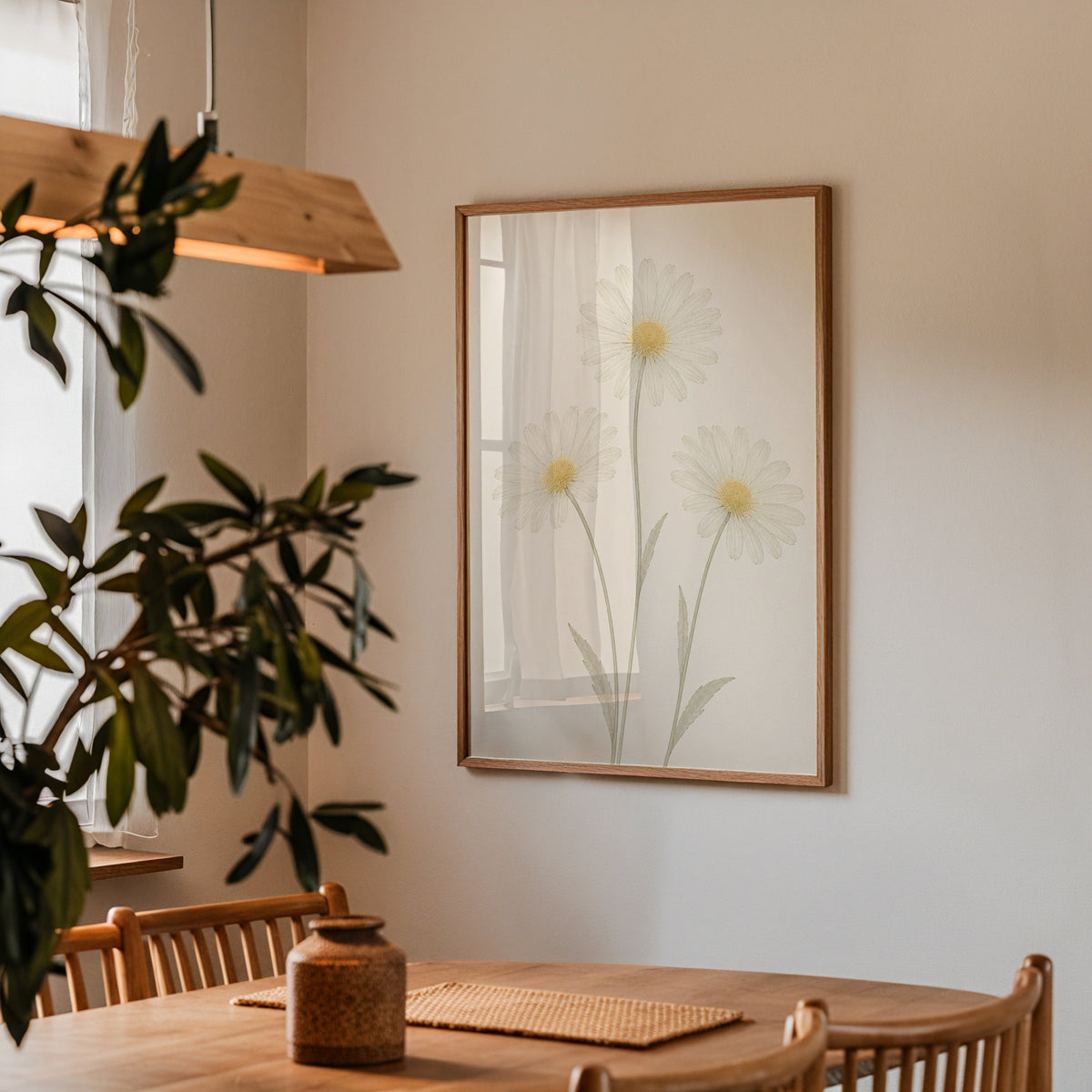 Tender Daisy poster i stilrent hem med modern inredning – köp enkelt hos Bozetto