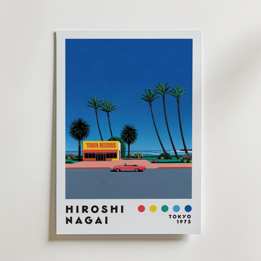 Hiroshi Nagai Tower Records Drive Poster