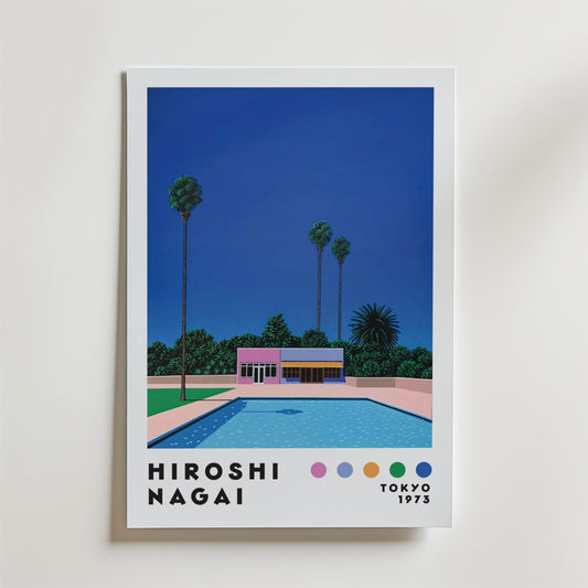 Hiroshi Nagai Poolside House Poster