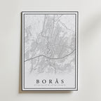 Storleksguide för Borås Karta – välj din favoritstorlek och beställ hos Bozetto i hög tryckkvalitet